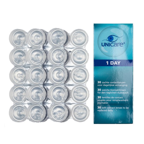 UNICARE kertakäyttölinssit 30 pack (30 linssiä - 0,66€/kpl)